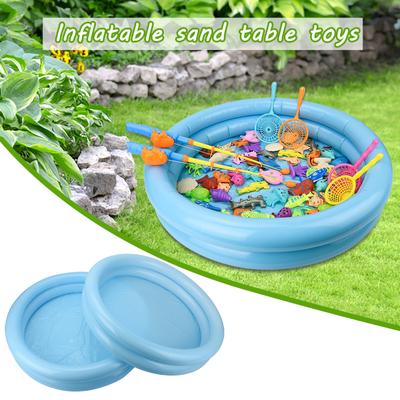 Portable Pvc Inflatable Castle Play Sand Box Sandbox Tray Table Toys For Kids Water Game Beach Toys Baby Digging Sand Pool