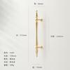 Single-Hole Drawer Knob Copper Brushed Wardrobe Cabinet Door Pull Handle Solid Furniture Hardware Dressing Table Cupboard Handle