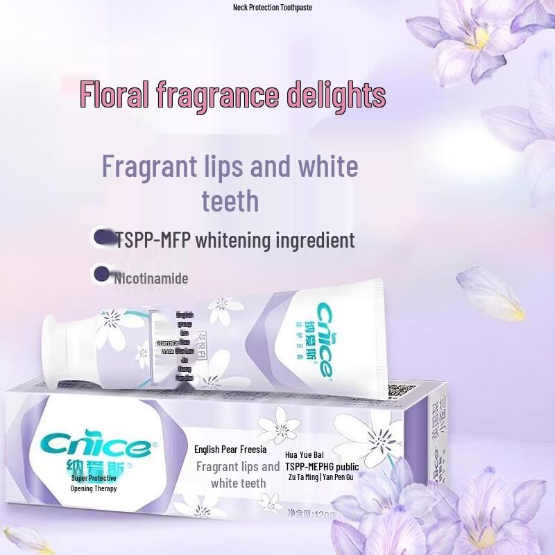 Nice Floral White Toothpaste with British Pear & Freesia
