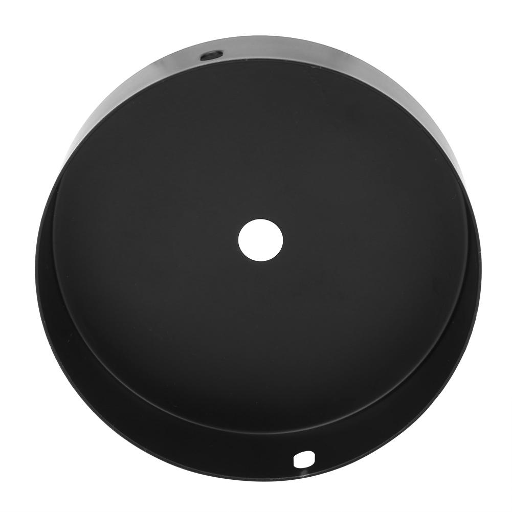 Aluminum Round Shape Ceiling Light Lamp Base Bulb Holder DIY Light AccessoriesBlack