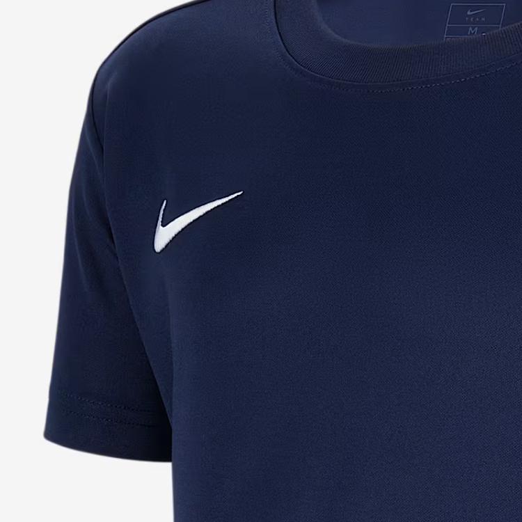 Nike Dri-Fit T-Shirt Soft Comfortable Fashionable Versatile Short Sleeve Kids Tops Deep-Navy IB8677-410