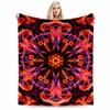 Abstract Fire and Smoke Pattern Blanket - Colorful Design Blanket, Suitable for Use In the Bedroom, Living Room, On the Sofa