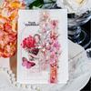Journamm 20 Stück/Packung Spitze Blume Schmetterling Lang PET-Aufkleber DIY Collage Zubehör Kreative Dekoration Schreibwaren Ästhetische Aufkleber