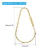 [PATIKIL] Brass Key Rings, Set of 5, 7mm Opening Screw Lock Clip Key Rings, Teardrop Shape Key Chain Clips for Keys