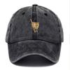 Customize Vintage Washed Cotton Baseball Cap Men Humorous Fun Meme Pattern Trendy Fashionable Dad Cap Adjustable Casual Daily Wear Streetwear Hat
