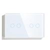 Smart Zigbee Tuya WiFi Voice-Control 10-Gang Touch Switch with Alexa, 146 Tempered Glass Panel, Model 5/8.
