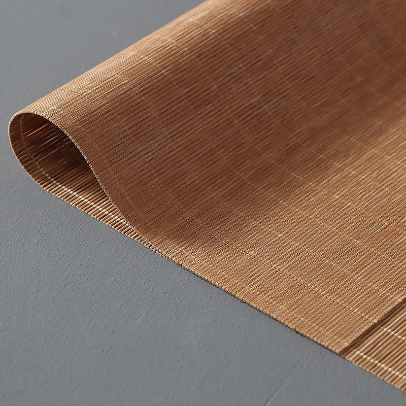 30x90cm Bambus-Teematte Wasserdicht Handgefertigt Bambusgewebt Zen-Stil Retro Chinesischer Stil Tischflagge Bambusvorhang Isolationsmatte