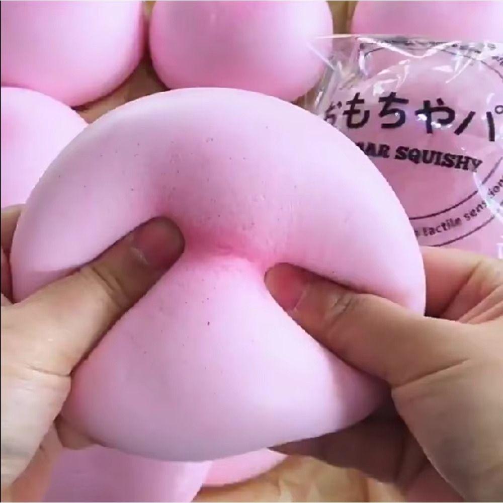 Suction Finger Bread Squishy Slow Rising Sensory Toy Student Buns Squishy Toy Adults Kids