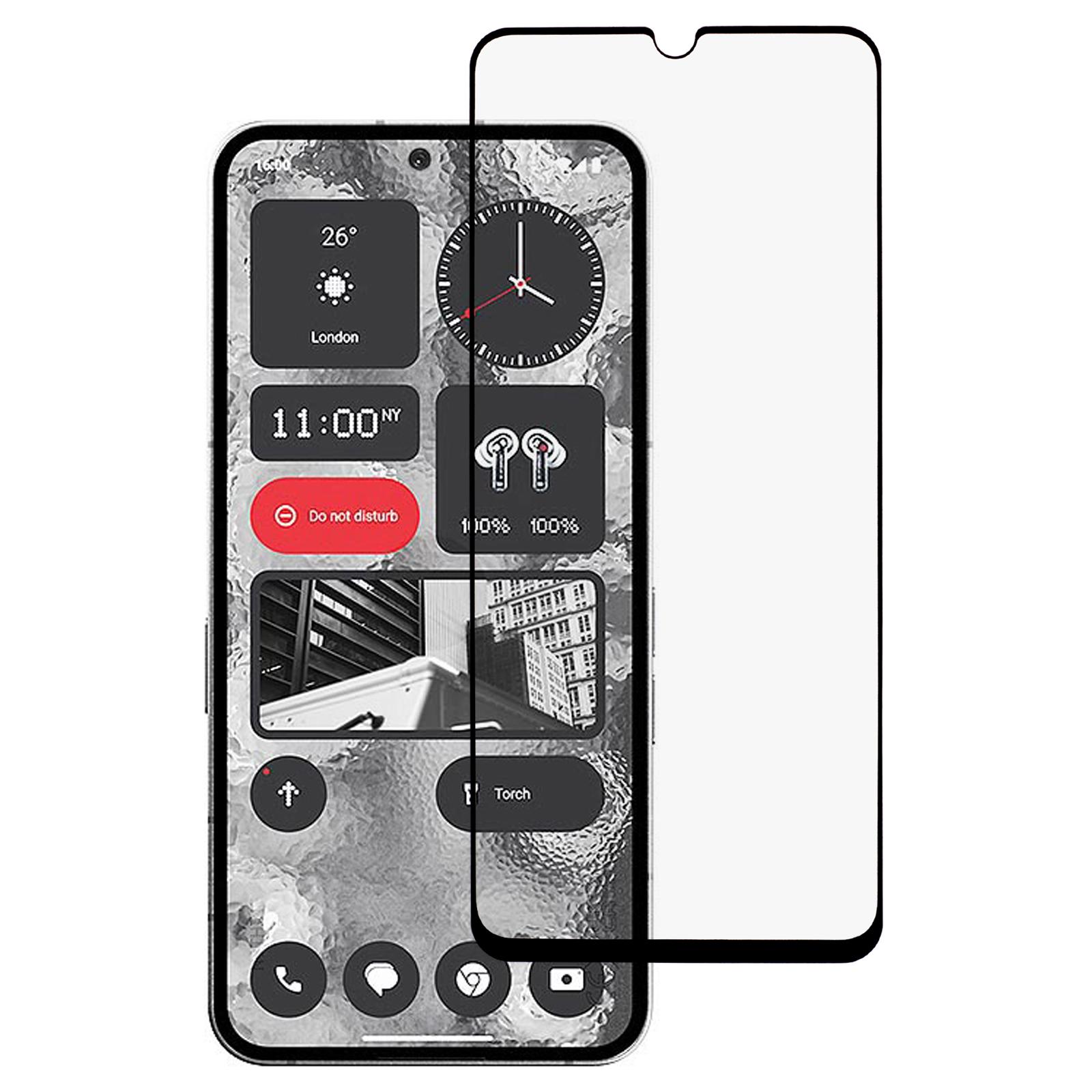 

For T-Mobile T Phone 2 Screen Protector 2.5D Black Edge High Aluminium-Silicon Glass Film As Shown A