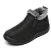 Damenstiefel Schwarz Slipper Damenschuhe Fell Damenschuhe Unisex Stiefeletten Wasserdicht Warmhalten Botas Mujer Winter Schneestiefel
