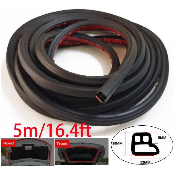 16.4Ft Rubber Car Door Seal Strip Weather Stripping Self Adhesive Auto Universal