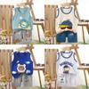 Childrens Cotton Vest Set With Animal Cartoon Prints For Summer Playwear