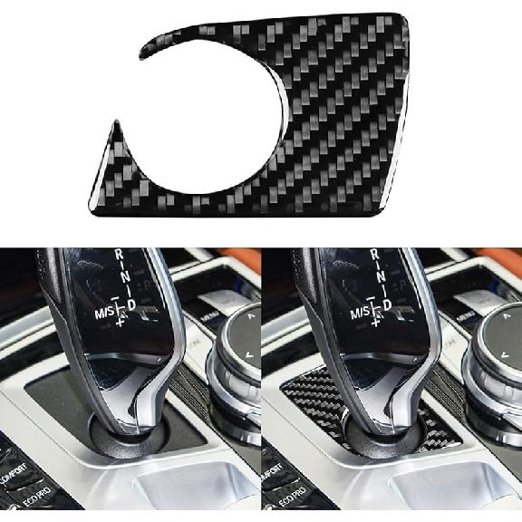 NVCNX Real Carbon Fiber Compatible with BMW 7 Series 740i 750i M760i xDrive 2016- 2017 2018    G11 G12 Accessories Gear Shift Panel Outside Cover Gear Shift Panel Outside