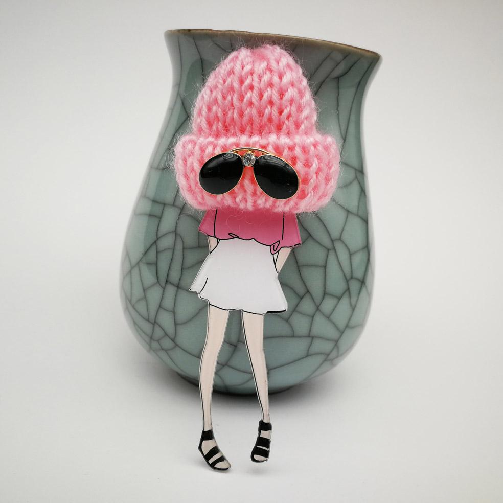 

Fashion Brooch Pins for Woman Brooches Cartoon Models Acrylic Brooches Clothing/bag Lapel Pins Jewelry Accessories