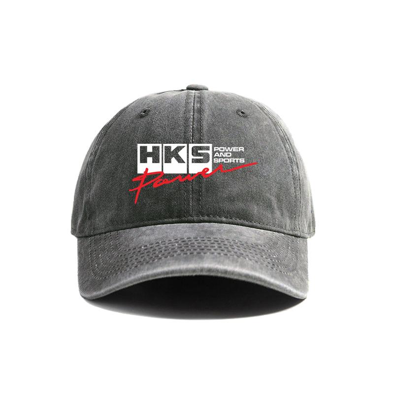 HKS Power and Sports Baseball Cap Distressed Hats Cap Unisex Retro Outdoor Summer Adjustable Dad Hat MZ