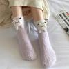 Cartoon Cute Socks Women Autumn Winter Thick Warm Floor Sleeping Socks Coral Velvet Thermal Lolita Kawaii Socks Christmas Gifts