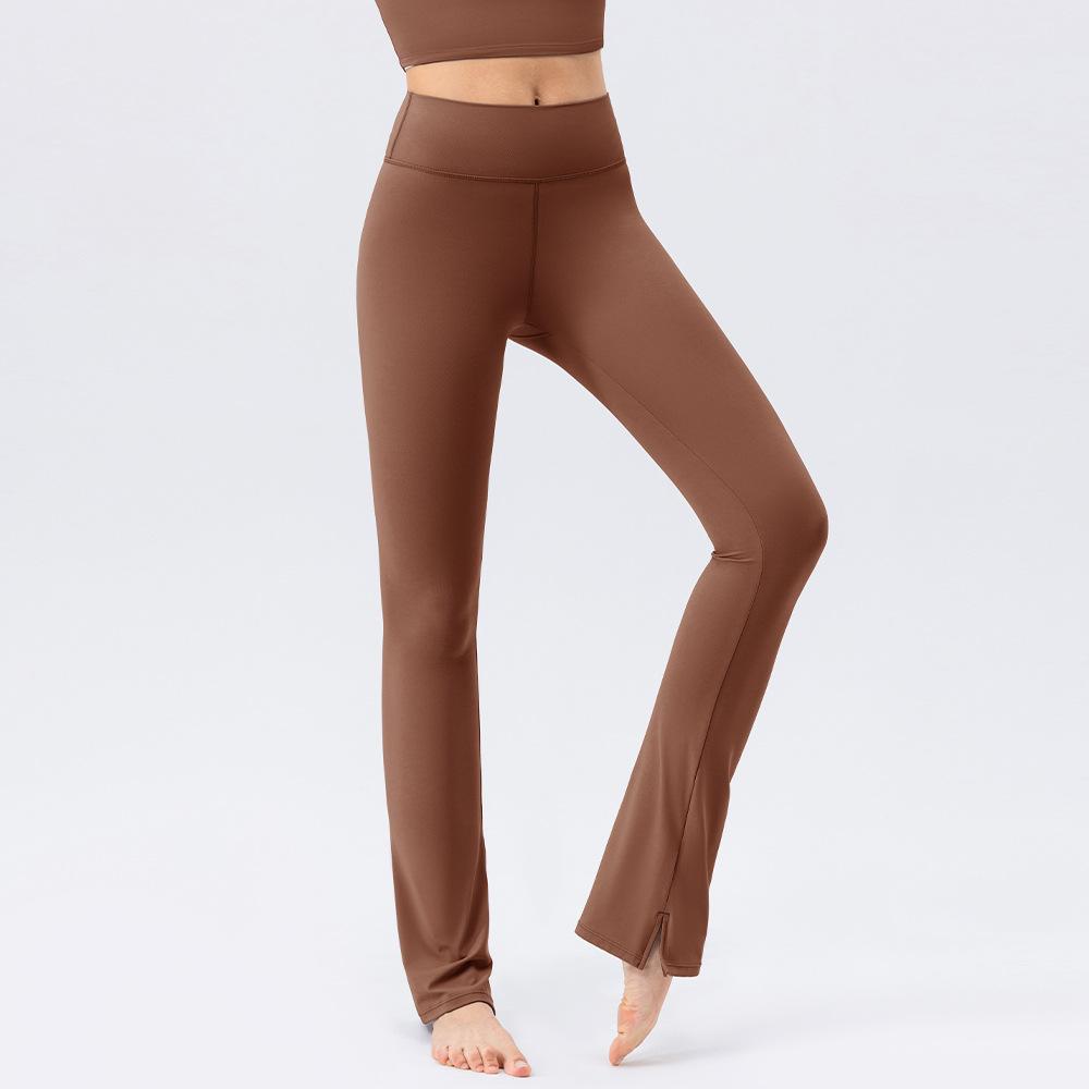 

Женские штаны для йоги, фитнеса, активного отдыха, однотонные, повседневные, для бега, тренировок, эластичные, быстросохнущие, облегающие спортивные штаны XXL коричневый