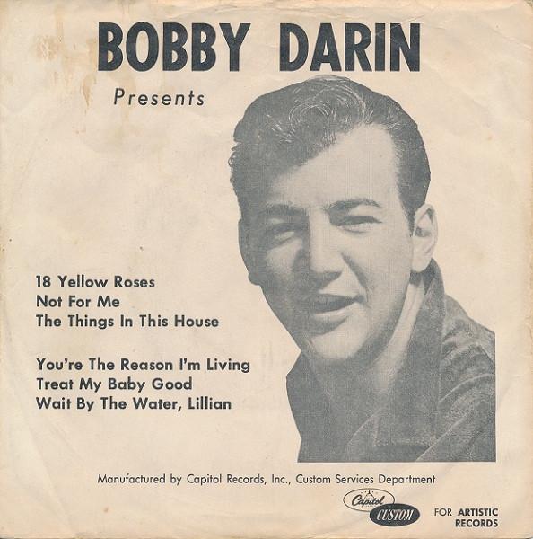 7-дюймовая пластинка BOBBY DARIN Bobby Darin Presents TB2263 CAPITOL CUSTOM 1963 США Поп Б/у