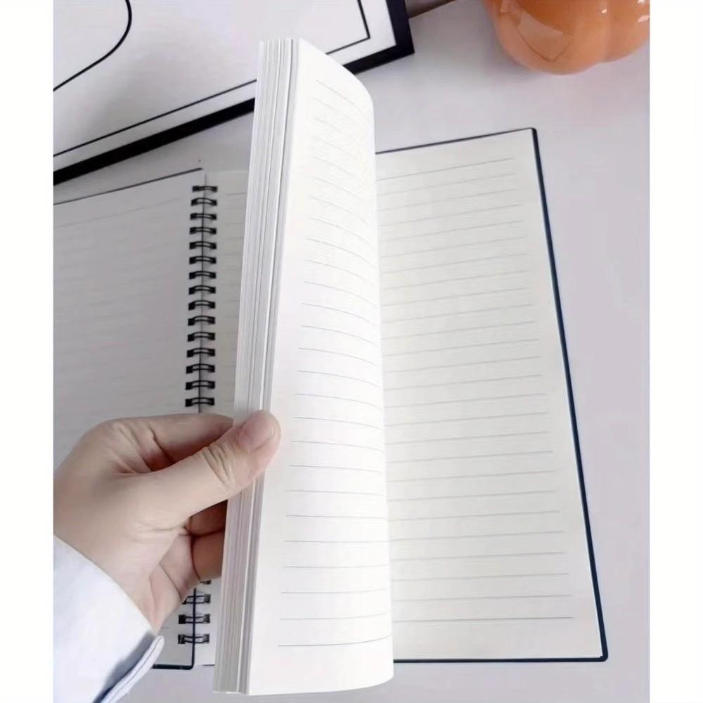A5/B5 Spiral Notebook 120 Cream Pages Thicken Pocket Notebooks Lay-Flat Binding with Ring Binders Coil Notebook