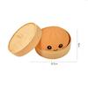 Simulation Dumpling Squishy Rebound Soft Squeeze Stress Ball With Bamboo Steamer Box Anti-Stress Toy Sensory For Creative Gift