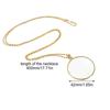 5X Magnifying Glass Reading Glasses Pendant Jewelry Optical Magnifier with Chain Necklace Neckglasses Portable Monocle