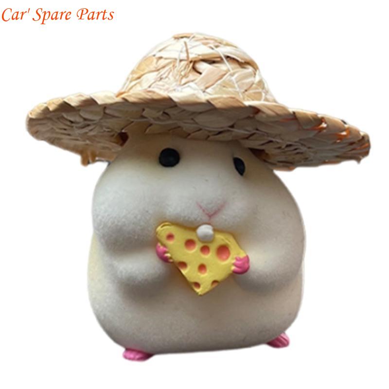 

Y4UA Plush Hamster Car Company Hamster Car Ornament Attractive for Fun Loving Drives