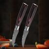 WXCOO Kitchen Fruit Paring Knife Damascus Utility Carving Knife Wooden Handle for Household Fruit Slicing