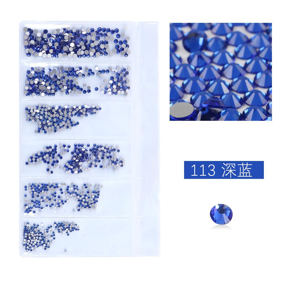Flat Bottom Rhinestone Nail Drill Diy Nail Mobile Phone Case Sticker Drill, Jewelry Accessories, Bag Size Mixed Nail Drill