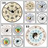 8inch 20cm Feng Shui Wall Clock Traditional Chinese Medicine Art Wall Decor Tai Chi Bagua Wealth and Good Lucky Home Decoration