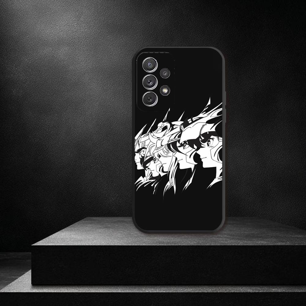 Saint-Seiya-Virgo Shaka Phone Case For Samsung S 25,24,23,22,30,21,10,9,Ultra,Plus,Lite,FE,4,5G Black Soft Case