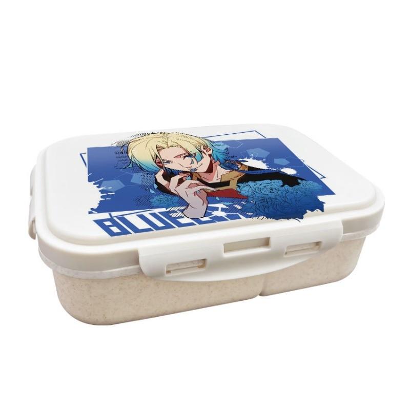 

Anime Cartoon Blue Lock Printed Wheat Straw Lunch Box