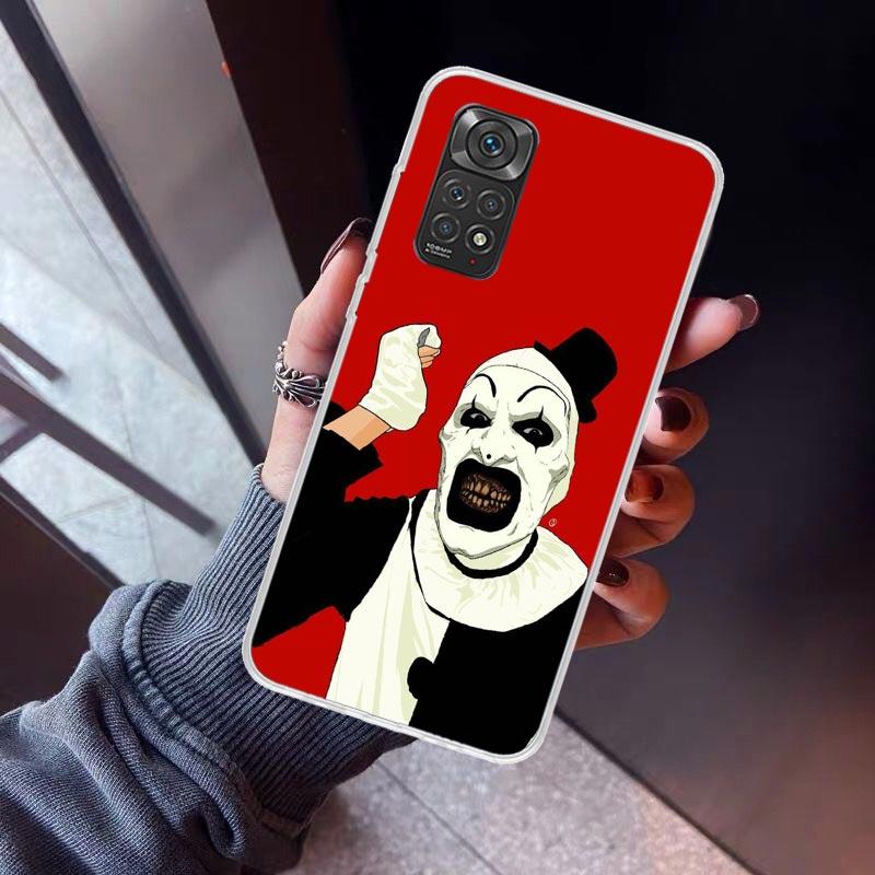 Horror Movie Terrifier Phone Case For Xiaomi Redmi Note 15 14 14S 13 12S 12 Pro Plus 11S 11 10S 10 4G Cover 11E 11T 5G Print Fun