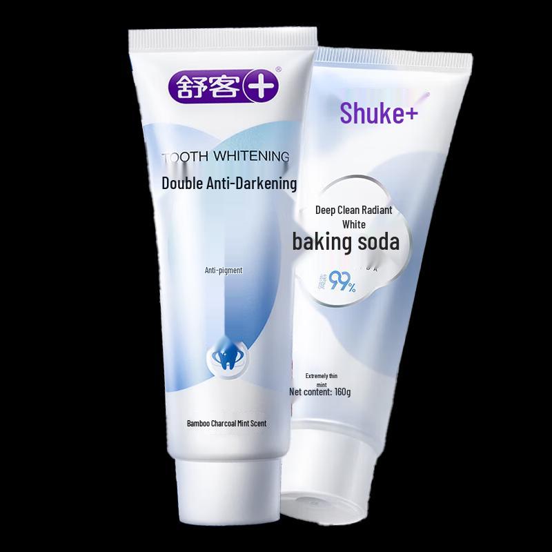 Sakol Dual-Action Whitening Baking Soda Toothpaste Set