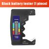 Black Portable Battery Capacity Indicator Compact Size Lithium Battery Level Tester Digital Display Battery Voltage Meter