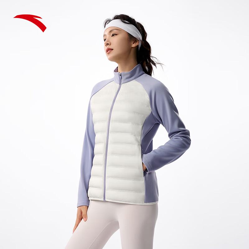 Anta Women s Hydrogen Down Slim Lightweight Spliced Jacket L