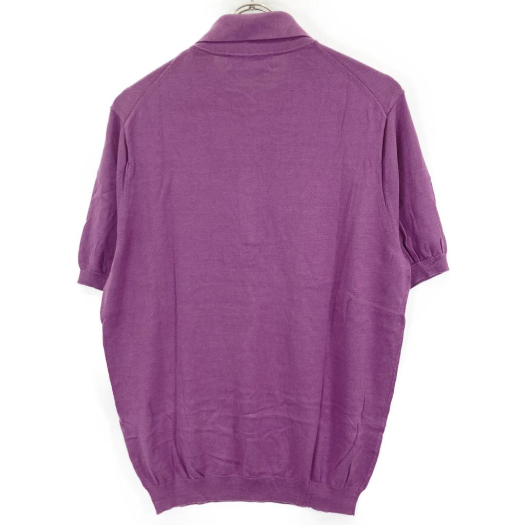 TOMORROWLAND 61-02-12-02002 Purple Silk Cotton Knit Polo Shirt SESIA tops M purpleUsed