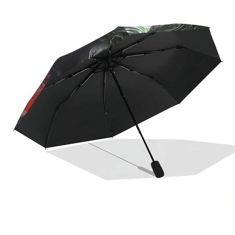 1pc Joker Clown Artwork Print Umbrella with Plastic Handle,Cartoon Pattern,Suitable for All Seasons Multi-functional Umbrella303