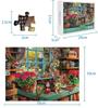 CHengQiSM 1000-piece jigsaw puzzle: Cats playing by the window. Stylish cat-themed puzzle for interior decoration (70 x 50 cm)