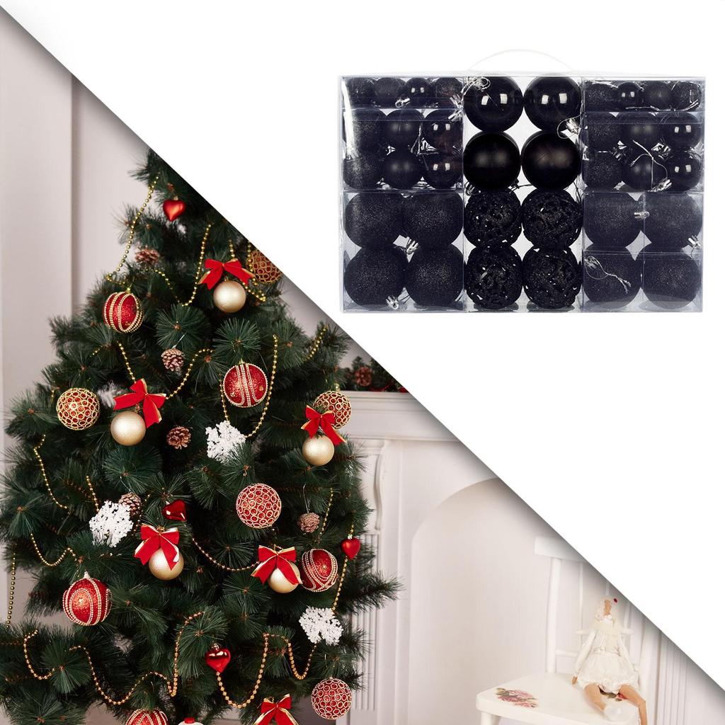 100 Stück Weihnachtsbaumkugeln Dekorationen Dekoration Bruchfeste Christbaumschmuck für festliche Verlobung Zuhause Silvesterparty