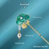 Ancient Style Metal Hairpin with Tassel - Modern Hanfu Headdress for Daily Wear