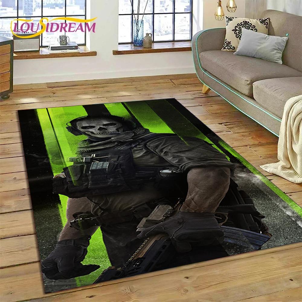 Call of Duty War Game Gamer COD Teppich für Schlafzimmer Wohnzimmer Zuhause Sofadekoration, Kinder Spiel Große Dekoration Bodenmatte Geschenk