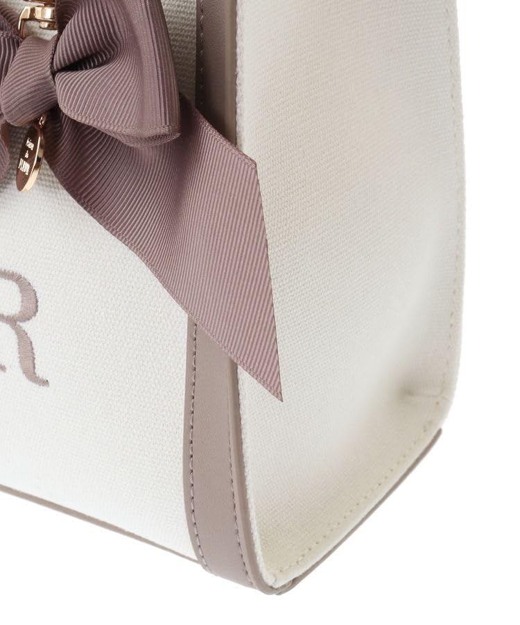 Maison de Fleur Tragetasche, EC Exklusiv Logo Bestickt Segeltuch 2-Wege-Tasche, Damen, Braun