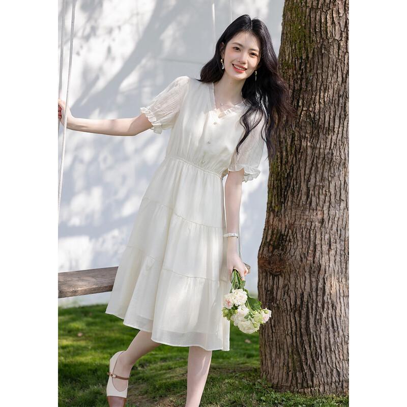 Moka Na Urban Casual Kurzarm Midi-Kleid MKNJD3680