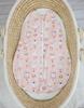 Rounded Cotton Sleeping Bag for Children S 0-6 Months Summer TOG 1.0 - Ballerina Bunnies On Pink