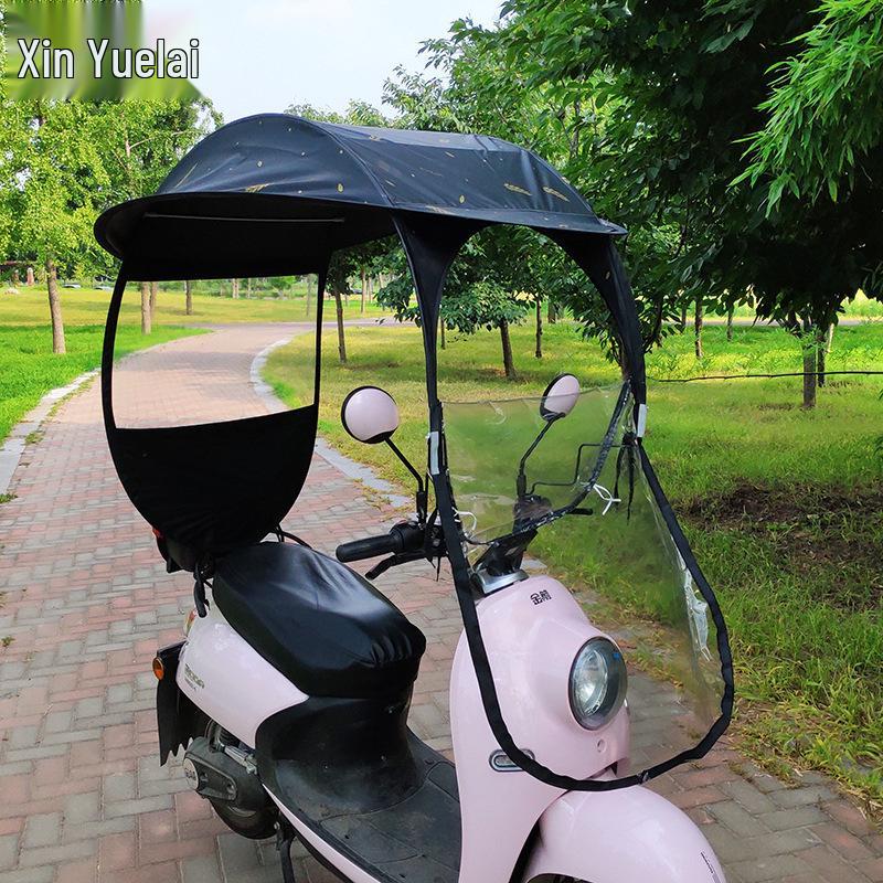 Universal Thickened Motorcycle and Carport Detachable Sunshade Canopy for All Seasons