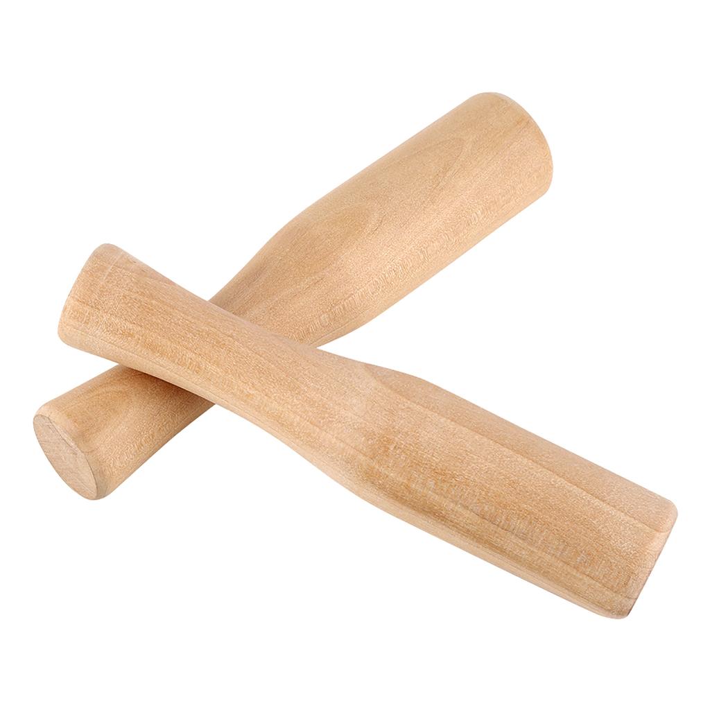 2pcs Wooden Muddler, Muddle Food Grinding Rod for Custard Pastry Purees Drinks and Cocktails Bar Tool