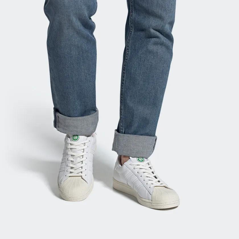 adidas Superstar 'Cloud White' (Unisex) Cloud White / / Green Skate Shoes FW2292