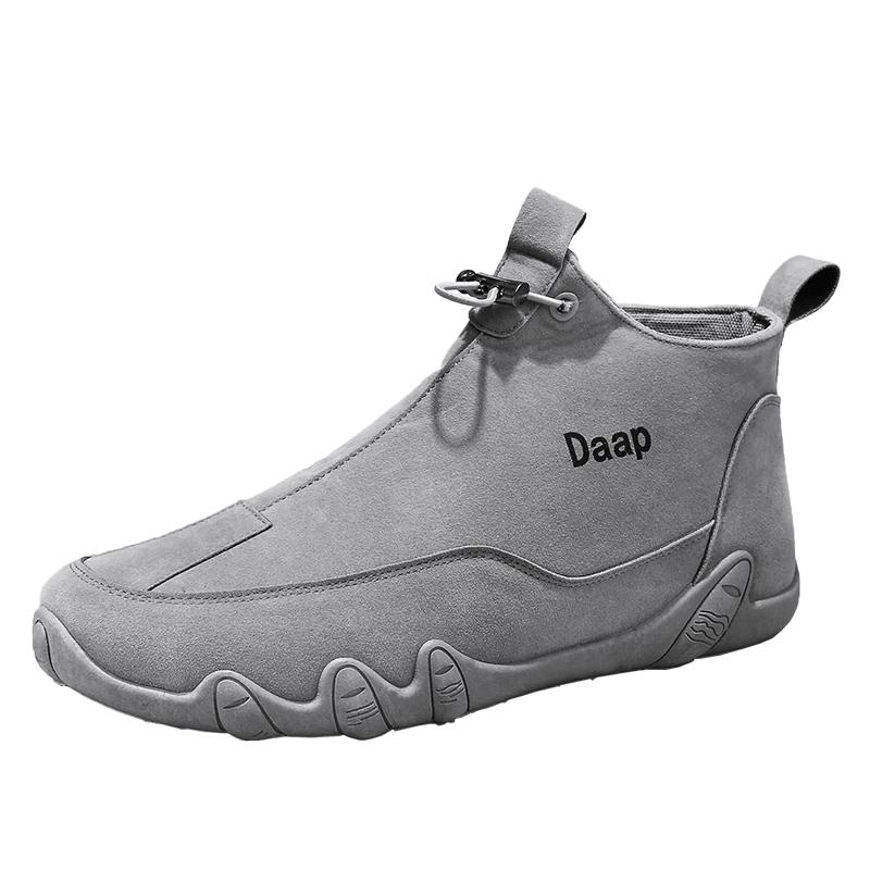 Zapatos Casuales Nuevos para Hombre Botines de Tobillo de Lujo con Puntera Redonda para Hombre Zapatos Ligeros Slip on para Caminar para Exteriores Comfor para Hombre Zapatillas Altas