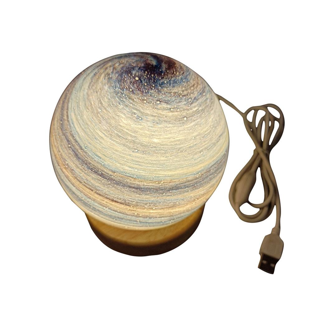 Glass Moon Lamp, Night Lamp With Wooden Stand Lamp Decoration Star Lamp USB Power Supply Sky Lamp Home Decor Birthday Gift For Friends Lover