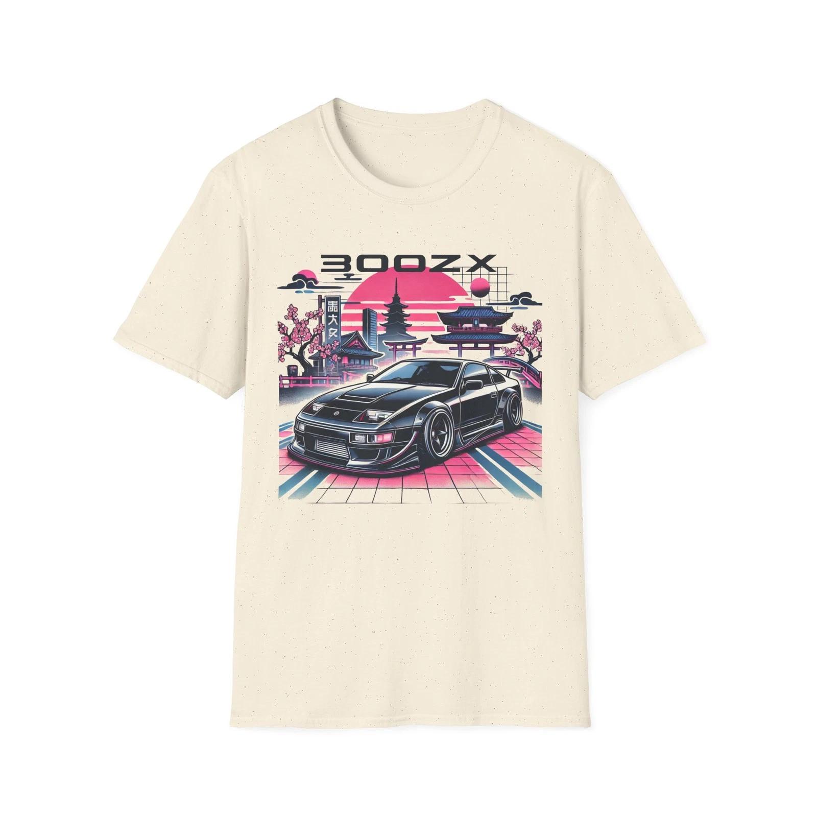 300ZX JDM Tokyo Pagoda Torii Cherry Blossom Night Scene Graphic T-Shirt 1 S